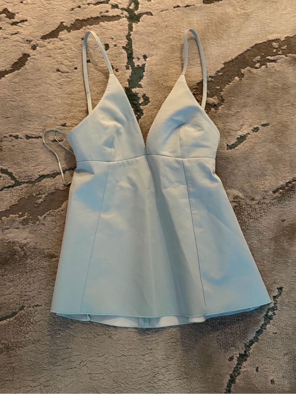 NWT Zara Light Blue Spaghetti Strap Shirt